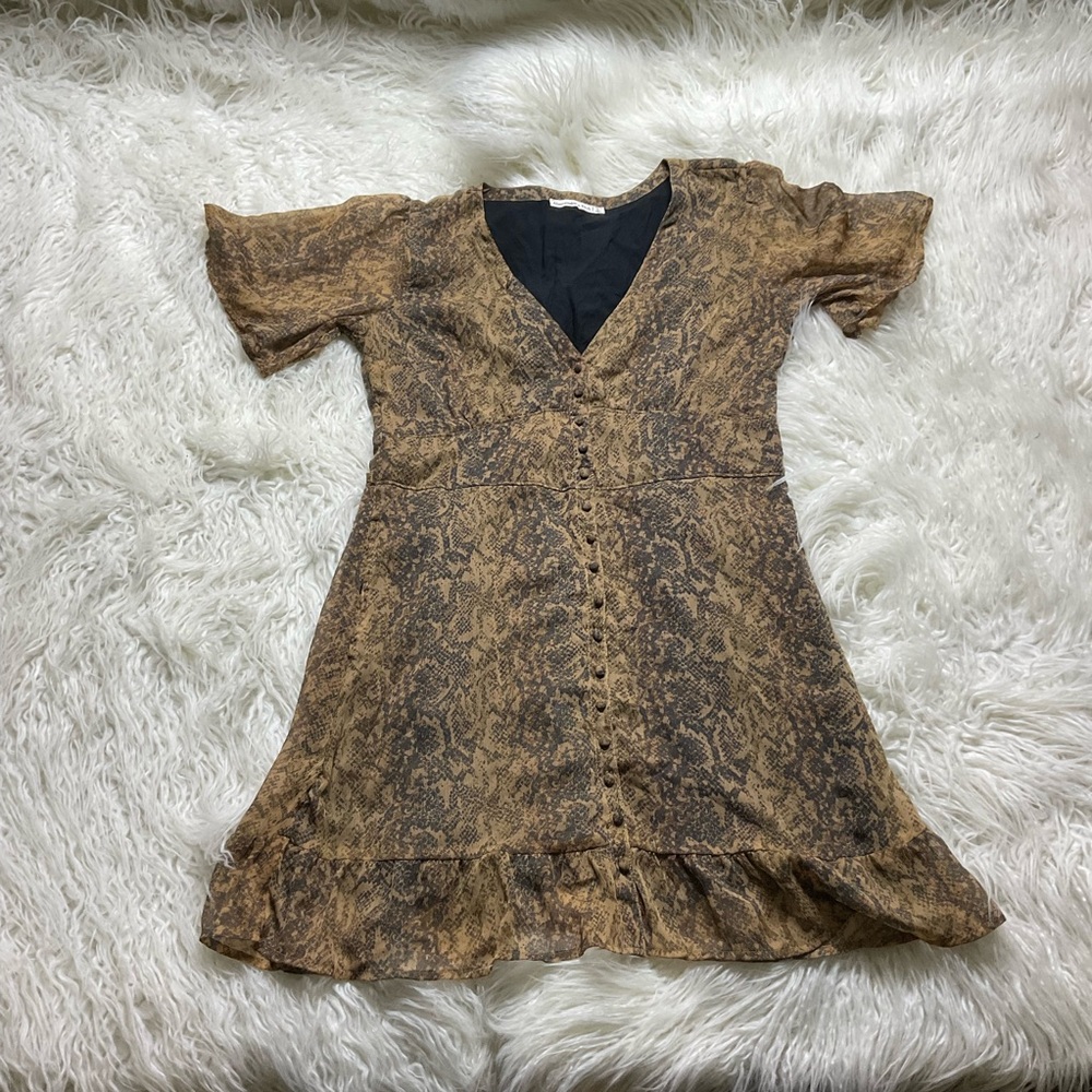 Abercrombie flutter sleeve button-down mini dress… - image 2